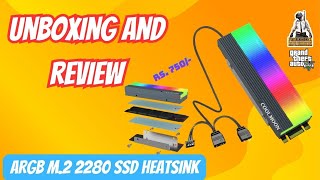 ARGB M.2 2280 SSD Heatsink | Unboxing | Review