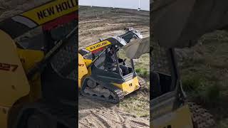 When contractors get bored 🤣 #contractor #wheelie #skidsteer #funny #lol #viral #reels #shorts