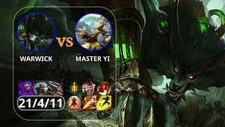 warwick jungle against master yi jungle __ Lethal Tempo __tank build