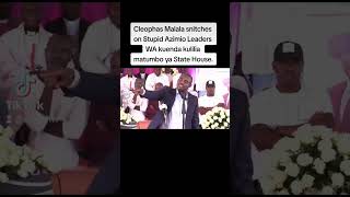 Cleophas Malala snitches on Stupid Azimio Leaders WA kuenda kulilia matumbo yao State House.