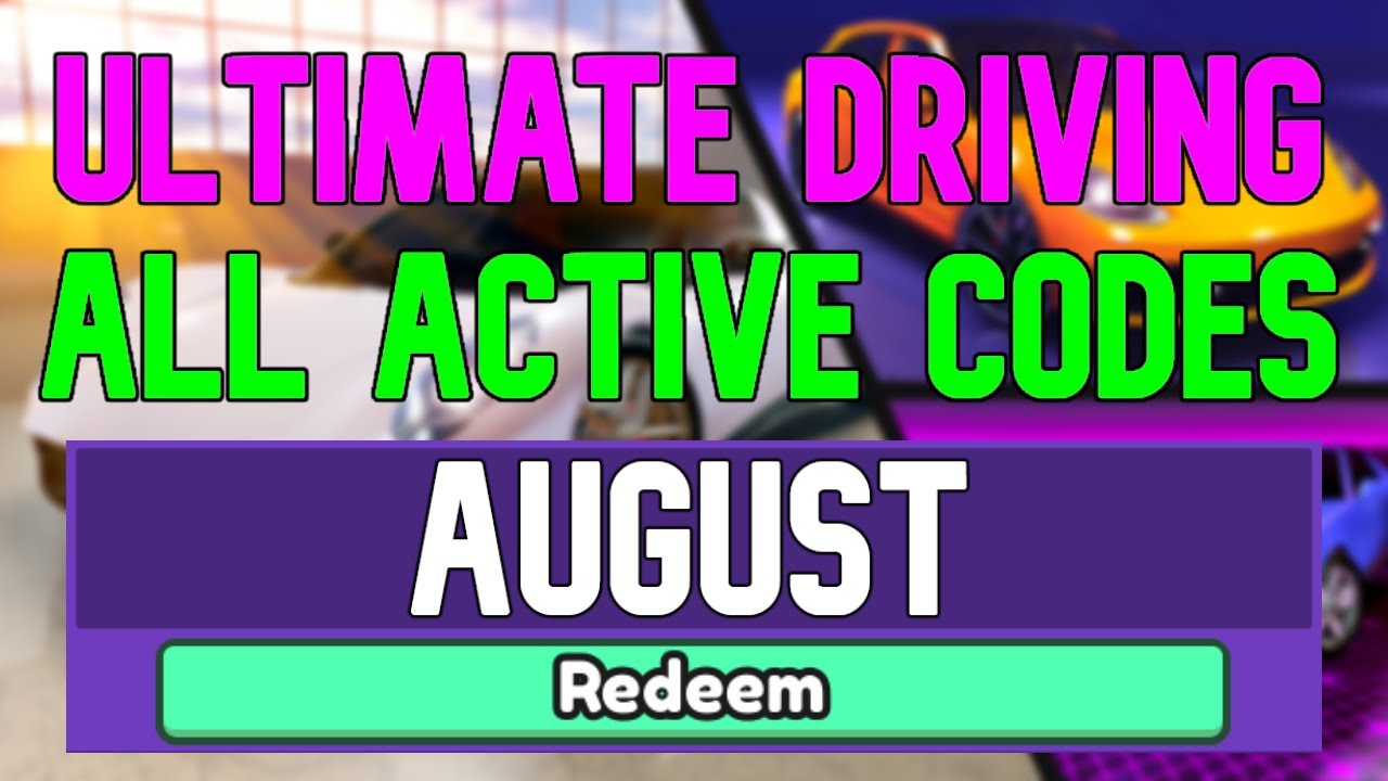 All New August 2022 Codes For ️Ultimate Driving ROBLOX WORKING Ultimate ...