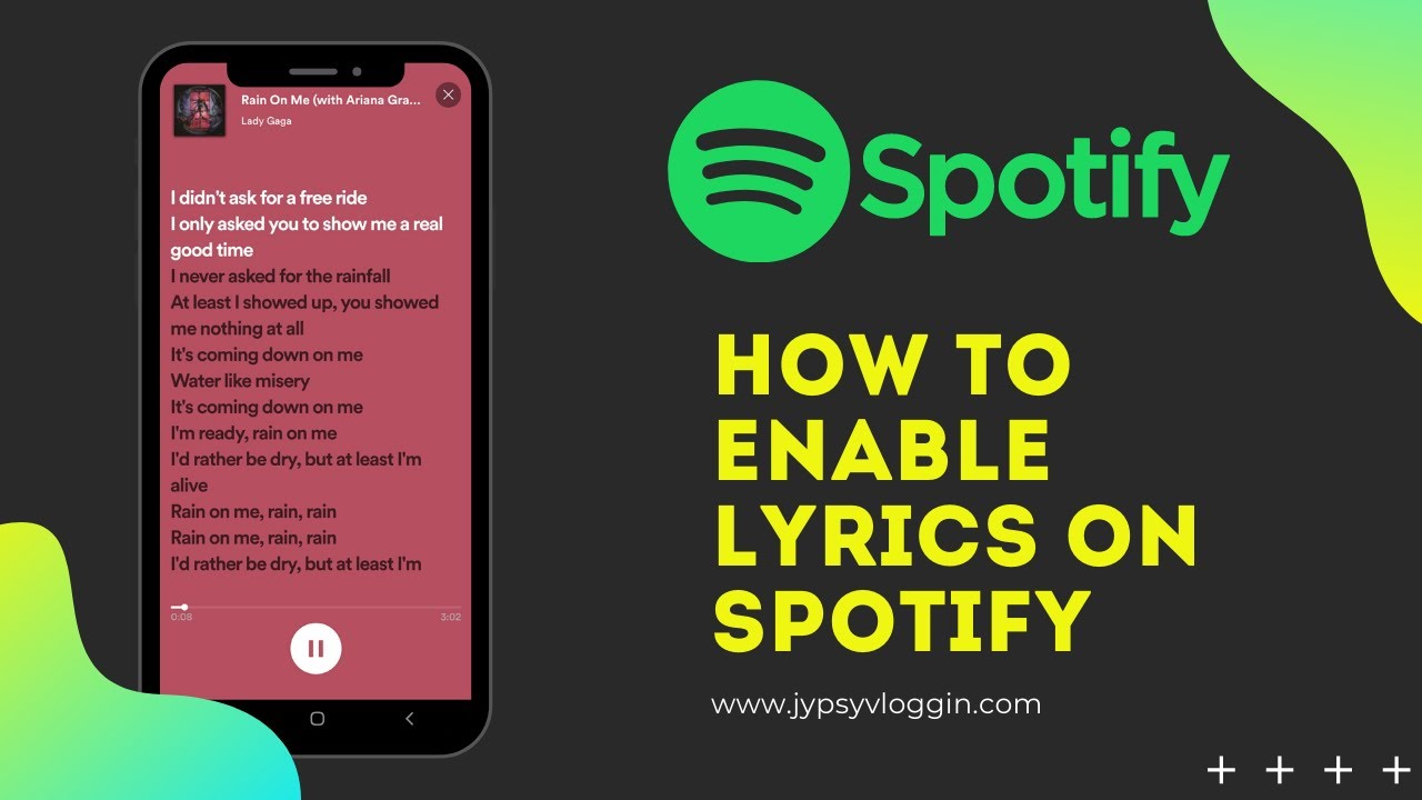 How To Enable Lyrics On Spotify - YouTube