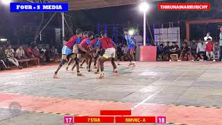 RAJAVOOR vs 7 STAR KARUNGAL  / PRE QUARTER / STATE MATCH