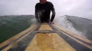 Surfing Terry's Cove in Orange Beach, Alabama Feb. 2013