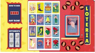 Lotería game Google Doodle - This Playable Doodle allows you playing with your Friends Online