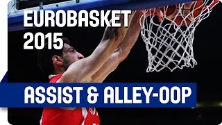 Markoishvili's perfect Alley-Oop-Pass - EuroBasket 2015