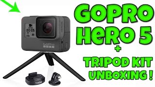 GoPro HERO 5 Black + GoPro Tripod Kit UNBOXING