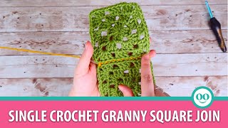 Single Crochet Granny Square Join