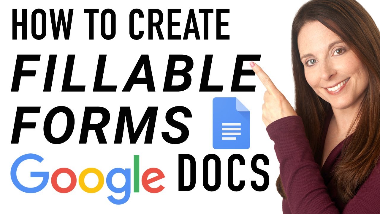 How To Create A Fillable Form In Google Docs - YouTube