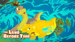 Tsunami! Watch out! 🌊 | The Land Before Time V: The Mysterious Island | The Land Before Time