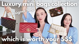 Louis Vuitton, Gucci, Coach, Longchamp luxury mini bags collection