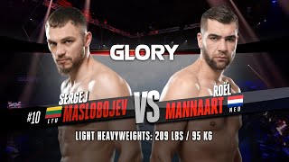 GLORY 75: Sergej Maslobojev v Roel Mannaart