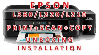 Epson L360 | L220 | L210 Unboxing Setup and Installation