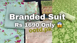 Branded Unstitch Suit Rs1690 Only😱||Dresses Reviews✨