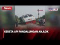 Kereta Api Pandalungan Anjlok di Sidoarjo, Jawa Timur