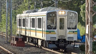 南武支線E127系0番台V1編成 尻手行き 川崎新町駅到着