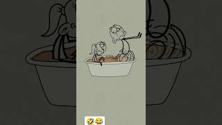 Love Bath 🤣😂 #animation #funny #shorts #viral #comedy #cartoon @bgmichintoo