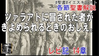 レビ記14章　聖書解説　 「ツァラアトに冒された者がきよめられるときのおしえ。」