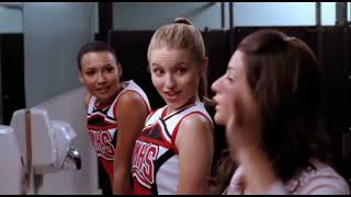 Glee Pilot Deleted Scene- Rachel Quinn Santana Bathroom