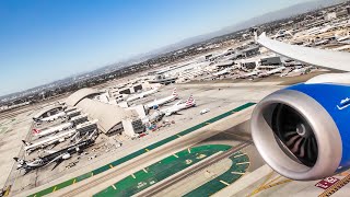 LIGHT TURBULENCE ON TAKEOFF FROM LAX ON A 787-10 DREAMLINER! ENGINE VIEW \u0026 GREAT SOUND! W/ ATC AUDIO