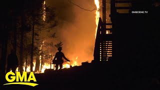 Massive wildfires rage out West l GMA