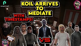 Koil Mediates between the DOJ \u0026 Mayors. (Multi POV) | NoPixel 4.0 GTA RP