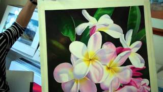 Carmen Gardner Clip 3- Watercolor Painting Demo at Maui Hands in Makawao