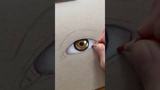 تعليم رسم العين بالألوان و بالخطوات شاهد النتيجة |  Teaching eye drawing with colors and steps