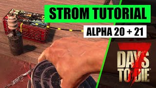 Alles über STROM in 7 Days To Die - Elektrische Fallen \u0026 Geräte: Grundlagen \u0026 Tipps Tutorial Guide