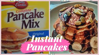 HOW TO MAKE INSTANT PANCAKES | BETTY CROCKER'S PANCAKE MIX REVIEW | ENGLISH BREAKFAST