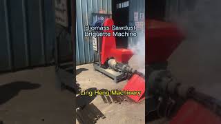 Biomass Sawdust Briquette Machine For BBQ or Heating #biomassbriquettes #sawdust #ricehusk