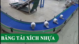 Băng tải xích nhựa cong, Băng tải xích nhựa - Băng tải xích Intech