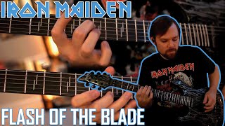 IRON MAIDEN - Flash of the Blade - Guitar Cover