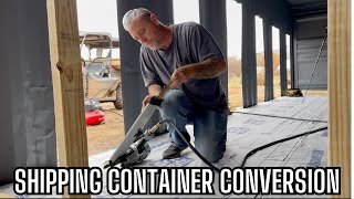 Ultimate Shipping Container Conversion to Chicken Coop: Constructing Interior Walls for 8 Coops!