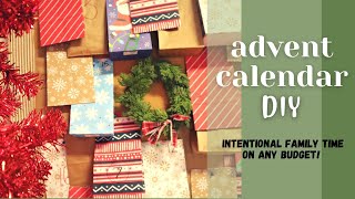 DIY ADVENT CALENDAR FOR INTENTIONAL FAMILY TIME. GREAT FOR MINIMALISTS. EXPERIENCE-BASED ADVENT DIY.