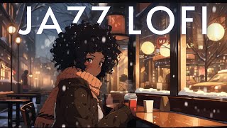 Music JAZZ Lofi hip hop | Jazz Girl in Christmas Ambience  | beats/chill/study/vibes | Cozy snowy