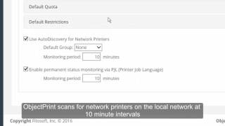 ObjectPrint Cloud 4.4 Configuring