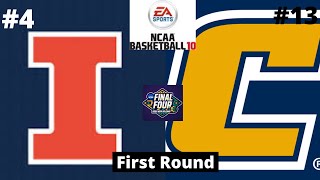 #4 Illinois vs #13 Chattanooga - NCAA Basketball 10 Simulation!