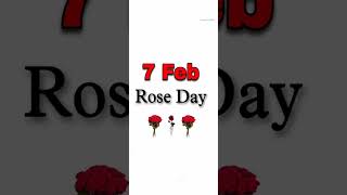 February Special Day Status February 7 to 14 All Days List Status Love Day WhatsApp status #shorts