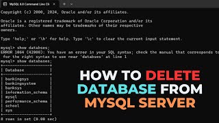 How to delete database from mySQL server | MySQL
