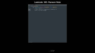 Leetcode 383. Ransom Note in Python | Python Leetcode | Python Coding Tutorial | Python Coding ASMR