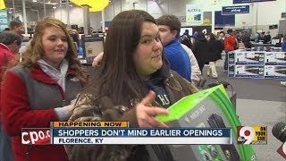 Florence shoppers don't mind earlier openings