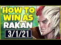 HOW TO WIN AS RAKAN | Full Game Commentary - League of Legends