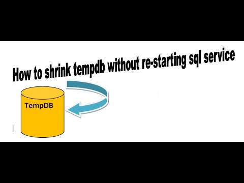 How to shrink tempdb without re-starting sql service