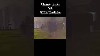 Classic Sonic Vs Sonic Modern #Shorts #Sonic #Evolution