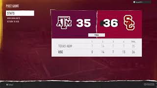 Texas a n m vs USC