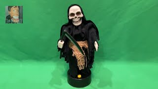 Gemmy 1996 Mini Animated Standing Halloween Figure - Grim Reaper