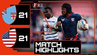 LAST MINUTE DRAMA in Toulouse! | Fiji v USA | HSBC France Sevens Rugby