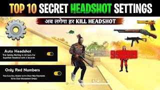 Top 10 5x Fastest One Tap Settings ⚙️ 99% Don't Know || Top 10 Secret Headshot Setting || Part 4