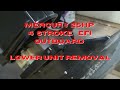 Mercury 25hp EFI 4 Stroke Lower Unit Removal 2021